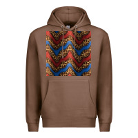 Chestnut leopard 4th of july seamless pattern Premium Hoodie - BundleAndBundleShop