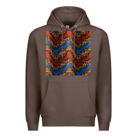 Coffee leopard 4th of july seamless pattern Premium Hoodie - BundleAndBundleShop