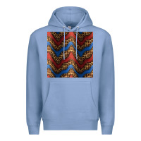Colony Blue leopard 4th of july seamless pattern Premium Hoodie - BundleAndBundleShop