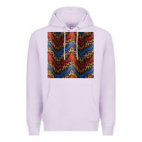 Lilac leopard 4th of july seamless pattern Premium Hoodie - BundleAndBundleShop