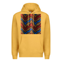 Mustard leopard 4th of july seamless pattern Premium Hoodie - BundleAndBundleShop