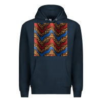 Navy leopard 4th of july seamless pattern Premium Hoodie - BundleAndBundleShop
