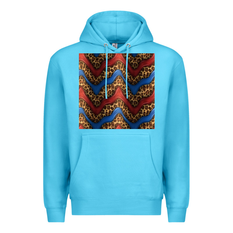 Leopard 4th Of July Seamless Pattern Premium Hoodie by BundleAndBundleShop | Teevron