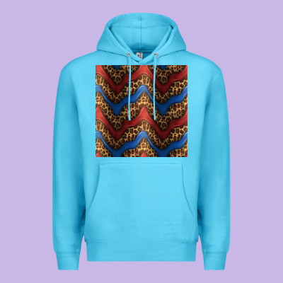 Leopard 4th Of July Seamless Pattern Premium Hoodie Designed By Bundleandbundleshop