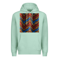 Seafoam leopard 4th of july seamless pattern Premium Hoodie - BundleAndBundleShop