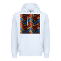 White leopard 4th of july seamless pattern Premium Hoodie - BundleAndBundleShop
