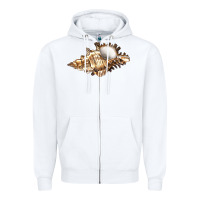 White murex snail Zipper Hoodie - LillyAllenDesigns