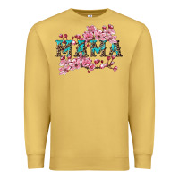 Antique Gold mama with cherry blossoms Premium Sweatshirt - Artiststas