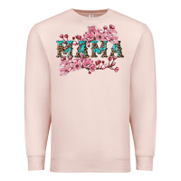 Pale Pink mama with cherry blossoms Premium Sweatshirt - Artiststas