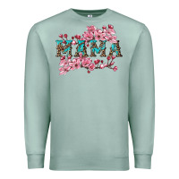 Seafoam mama with cherry blossoms Premium Sweatshirt - Artiststas