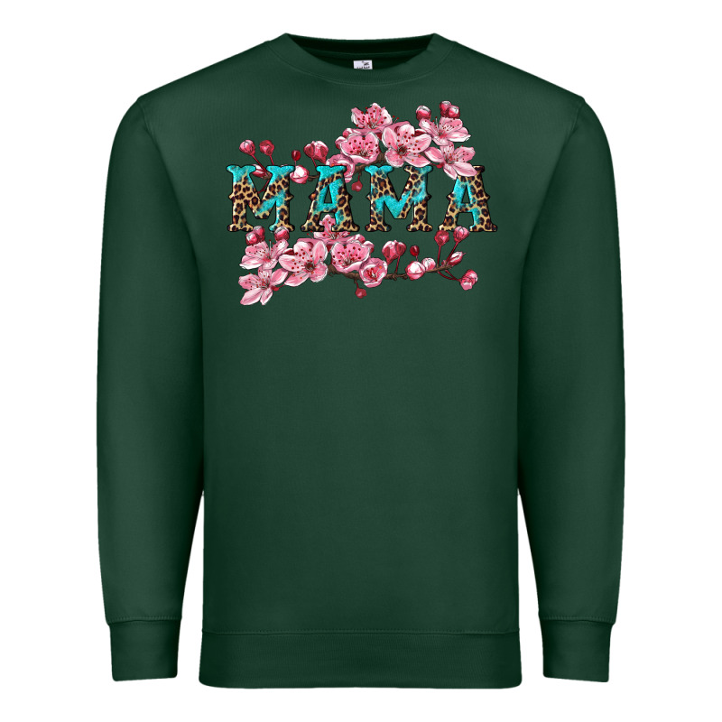 Mama With Cherry Blossoms Premium Sweatshirt by Artiststas | Teevron