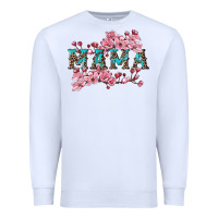 White mama with cherry blossoms Premium Sweatshirt - Artiststas