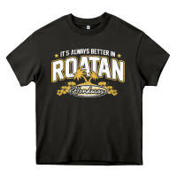 Asphalt Roatan Honduras Souvenir Roatan Gift Travel Heavy Core Tee - trangStudio