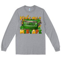 Heather Grey Make me a mixtape St. Patrick's Day Long Sleeve Tee - CowGirlArtShop