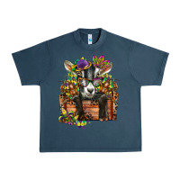 Midnight Navy mardi gras goat Urban Heavy Tee - CowGirlArtShop