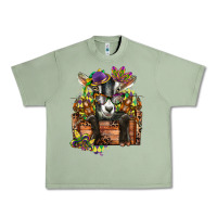 Oil Green mardi gras goat Urban Heavy Tee - CowGirlArtShop