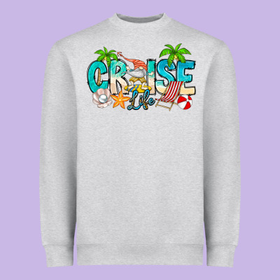 Cruise Life Heavyweight Sweatshirt Designed By Cowhidedigitalart