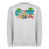 Heather Grey Cruise Life Heavyweight Sweatshirt - CowhideDigitalArt