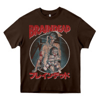 Chocolate Brown Braindead-Ob7An Heavy Core Tee - trangStudio