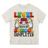 Cream level 100 days of school completed Heavy Core Tee - Artiststas