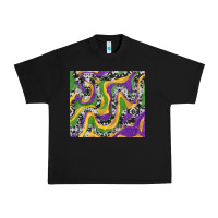 Black mardi gras cowhide Urban Heavy Tee - RanaPortraitStore