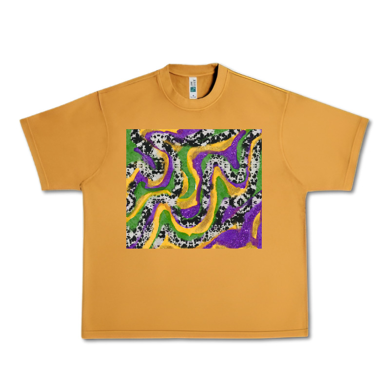Mardi Gras Cowhide Urban Heavy Tee by RanaPortraitStore | Teevron