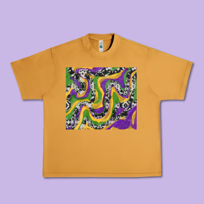 Mardi Gras Cowhide Urban Heavy Tee Designed By Ranaportraitstore
