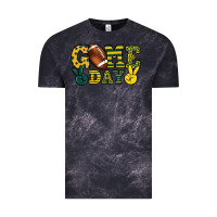 Cloud Black Game day yellow and green team color Vintage Tee - HowdyJamesFarm