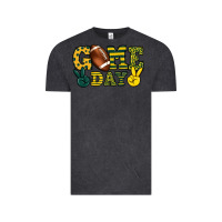 Vintage Black Game day yellow and green team color Vintage Tee - HowdyJamesFarm