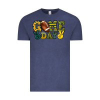 Vintage Denim Game day yellow and green team color Vintage Tee - HowdyJamesFarm
