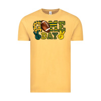 Vintage Mustard Game day yellow and green team color Vintage Tee - HowdyJamesFarm