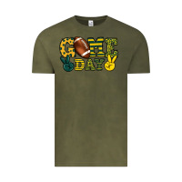 Vintage Olive Game day yellow and green team color Vintage Tee - HowdyJamesFarm