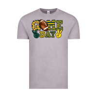 Vintage Zinc Game day yellow and green team color Vintage Tee - HowdyJamesFarm