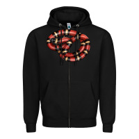 Black milk snake Zipper Hoodie - LillyAllenDesigns