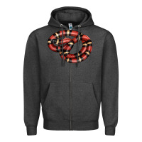Charcoal Heather milk snake Zipper Hoodie - LillyAllenDesigns