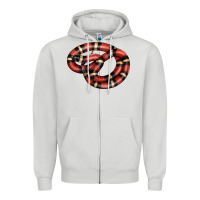 Dove Grey milk snake Zipper Hoodie - LillyAllenDesigns