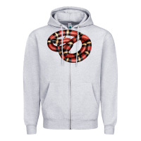 Heather Grey milk snake Zipper Hoodie - LillyAllenDesigns