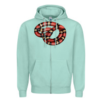 Seafoam milk snake Zipper Hoodie - LillyAllenDesigns