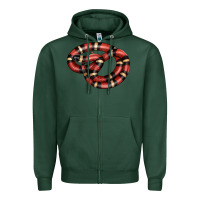 Sports Green milk snake Zipper Hoodie - LillyAllenDesigns