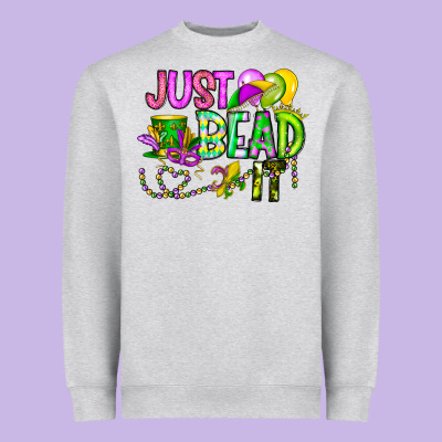 Just Bead It Heavyweight Sweatshirt Designed By Cowhidedigitalart