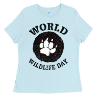 Baby Blue World Wildlife Day Ladies Tee - Bettercallsaul