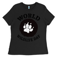 Black World Wildlife Day Ladies Tee - Bettercallsaul