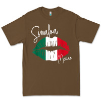 Cacao GGT Travel Souvenir Style SINALOA MX Flag Lips Premium Tee - trangStudio