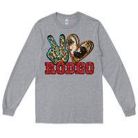 Heather Grey Peace Love Rodeo Long Sleeve Tee - Jasminsmagicworld