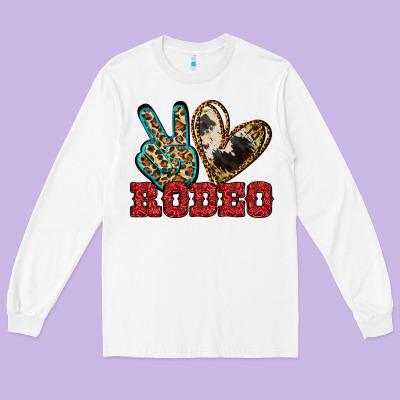Peace Love Rodeo Long Sleeve Tee Designed By Jasminsmagicworld