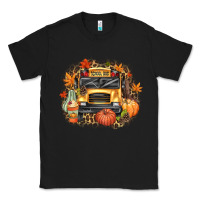 Black Fall School Bus Classic Tee - texasbilliewilder