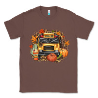 Chestnut Fall School Bus Classic Tee - texasbilliewilder