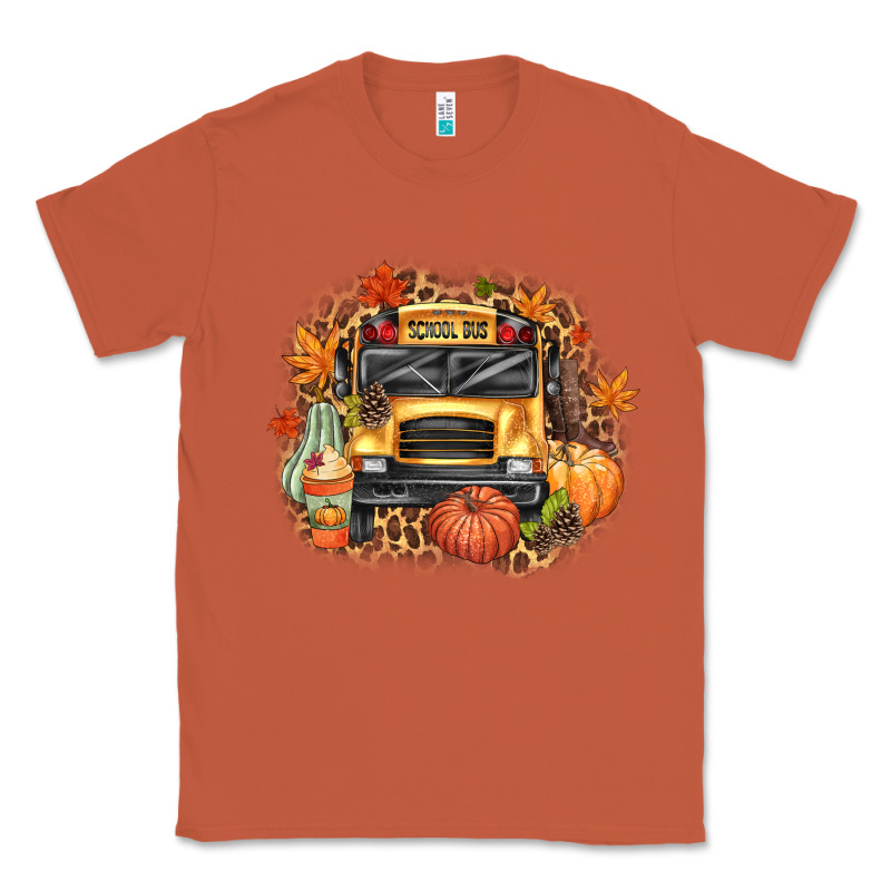 Fall School Bus Classic Tee by texasbilliewilder | Teevron