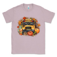 Lilac Fall School Bus Classic Tee - texasbilliewilder