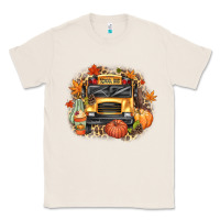 Natural Fall School Bus Classic Tee - texasbilliewilder